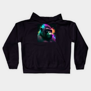 Psychadellic Gorilla 02 Kids Hoodie